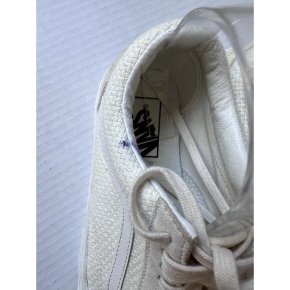 Size 7.5 - VANS Men’s Old Skool Casual Sneakers Textile/Suede Cream - Picture 13 of 16